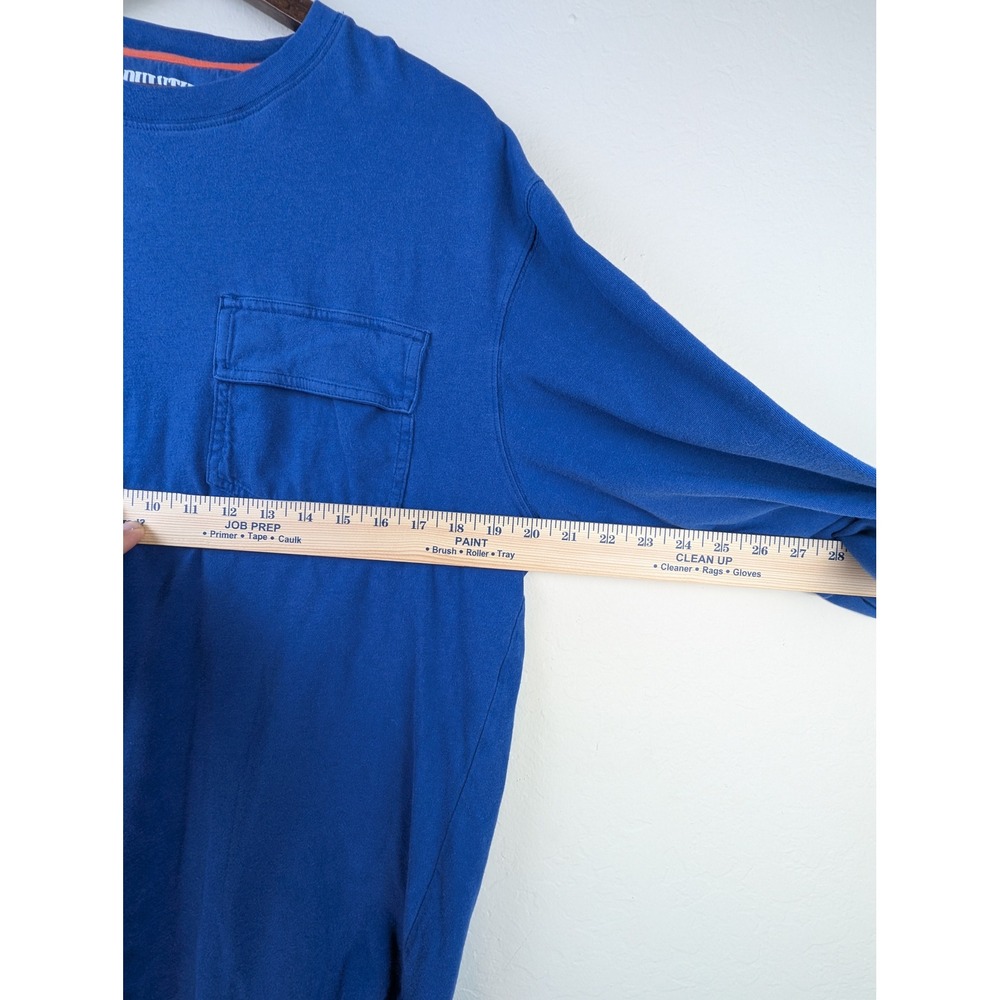 Duluth Trading Co Spillfighter Longtail T Shirt Mens M Blue Long Sleeve 73282 - Picture 7 of 9